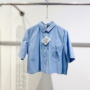 Authentic Loewe Blue Button-Down Shirt